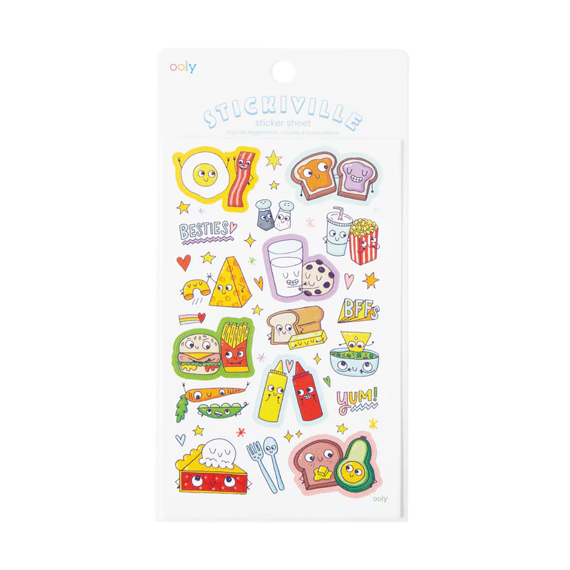 Ooly Stickiville Stickers - BFF Foods |Mockingbird Baby & Kids