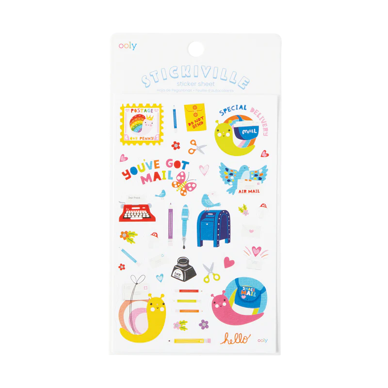 Ooly Stickiville Stickers - Snail Mail |Mockingbird Baby & Kids