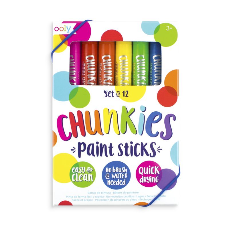 Ooly Chunkies Paint Sticks - Set of 12 |Mockingbird Baby & Kids