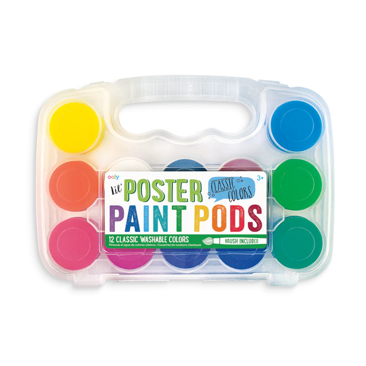 Ooly Lil' Poster Paint Pods, Classic Colors |Mockingbird Baby & Kids