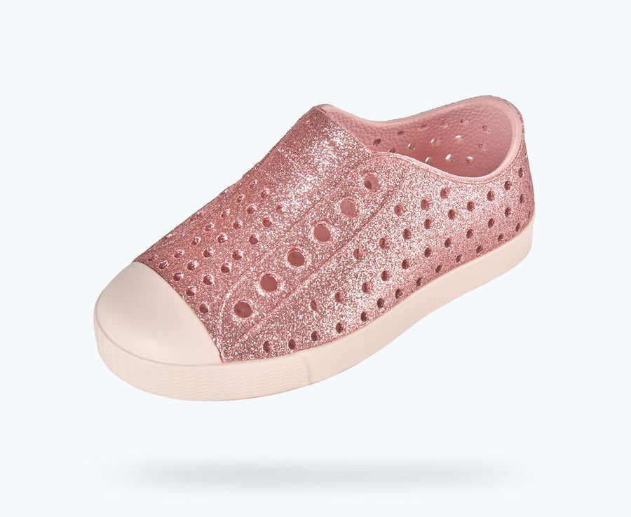 Native Shoes Jefferson Bling Slip-Ons, Rose Pink Bling / Dust Pink |Mockingbird Baby & Kids
