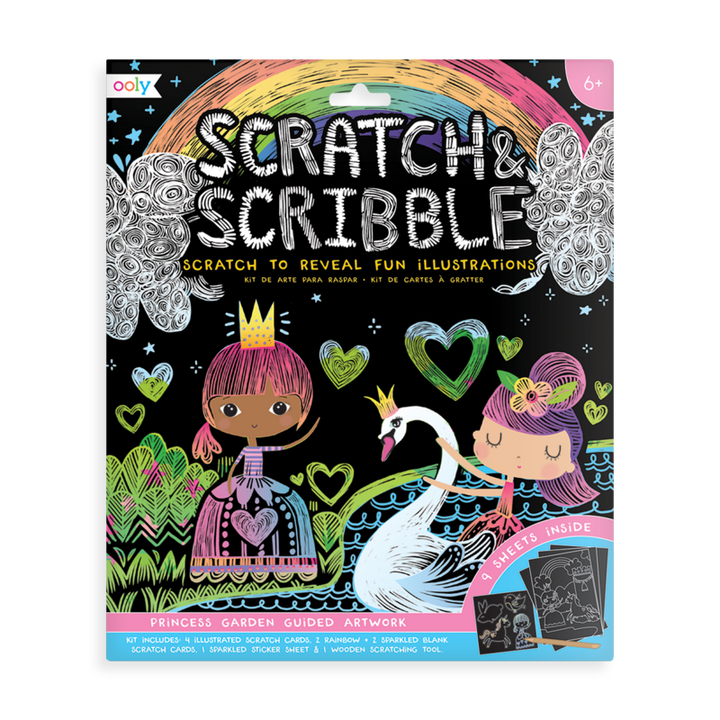 Ooly Scratch & Scribble - Princess Garden