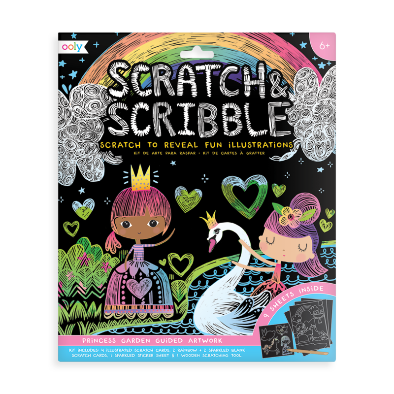 Ooly Scratch & Scribble - Princess Garden
