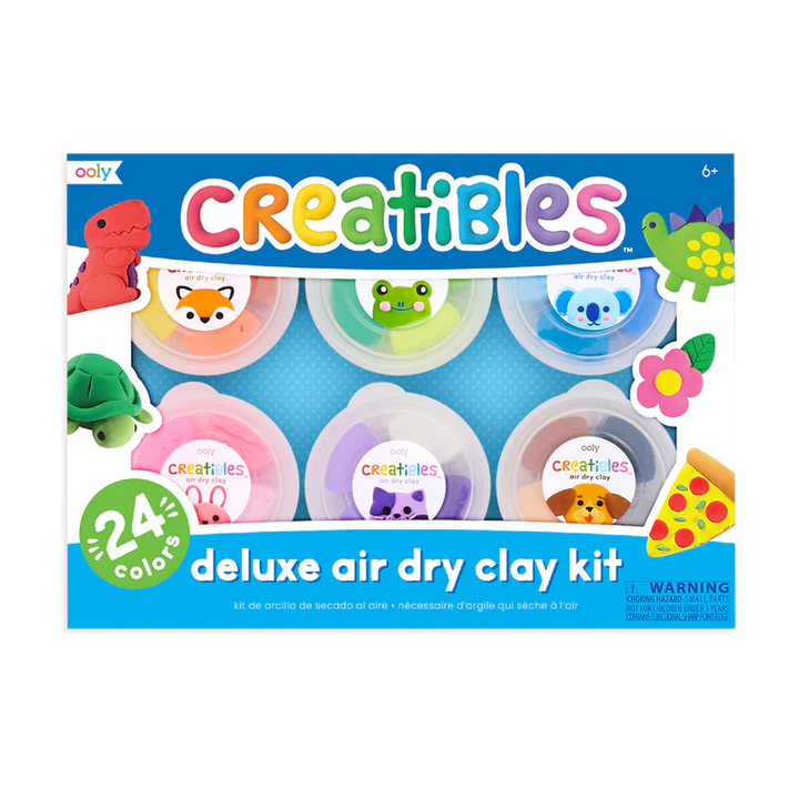 Ooly Creatibles DIY Air-Dry Clay Kit - Set of 24 |Mockingbird Baby & Kids