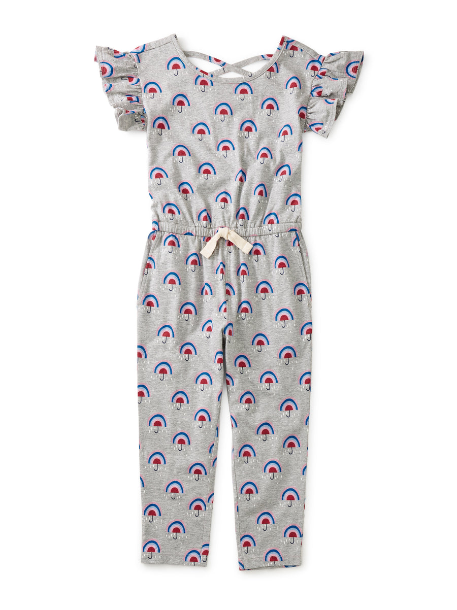 Tea Collection What's the Scoop Jumpsuit, Rainbow Umbrella |Mockingbird Baby & Kids