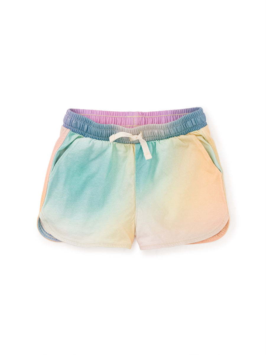 Tea Collection Tie Waist Shorts, Rainbow Gradient |Mockingbird Baby & Kids