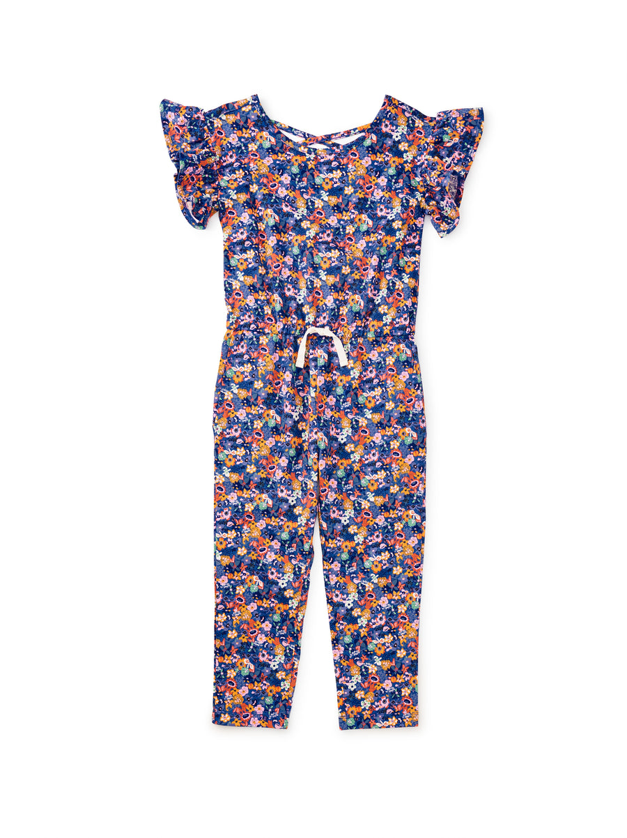 Tea Collection What's the Scoop Jumpsuit, Flores Silvestres in Blue |Mockingbird Baby & Kids