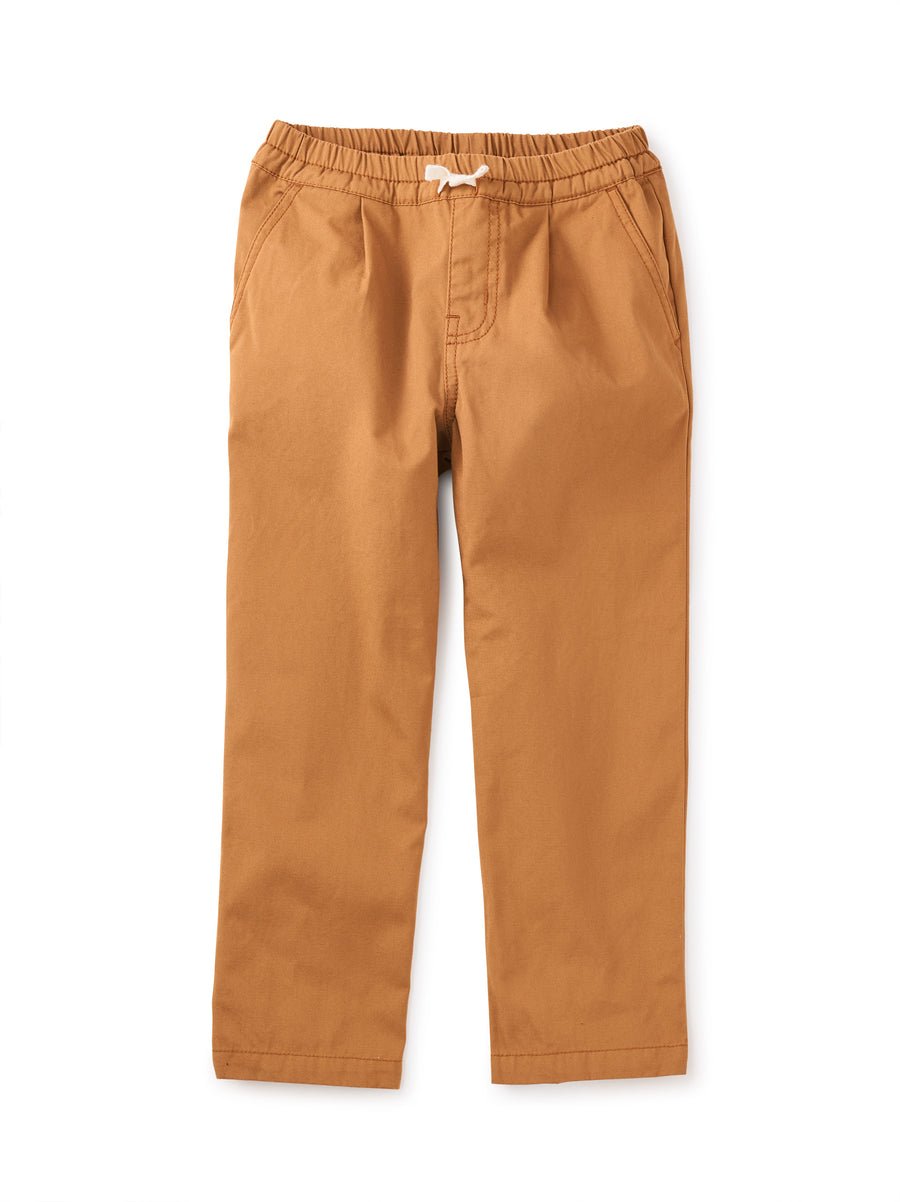Tea Collection Pull-On Trousers, Raw Umber |Mockingbird Baby & Kids