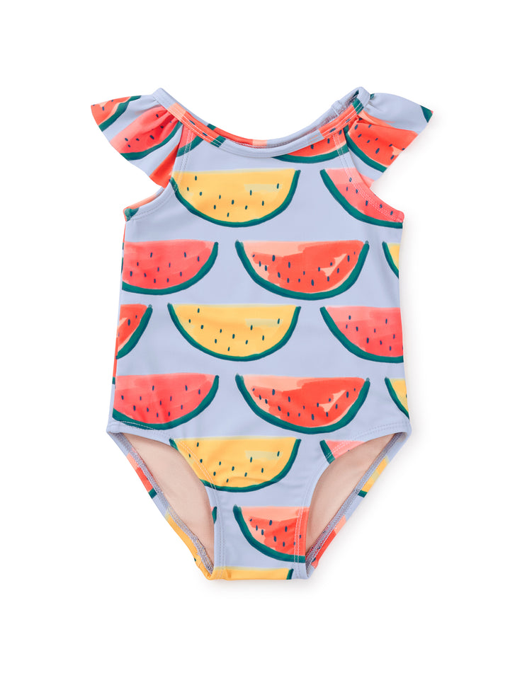 Tea Collection One Piece Swimsuit, Painted Watermelon |Mockingbird Baby & Kids