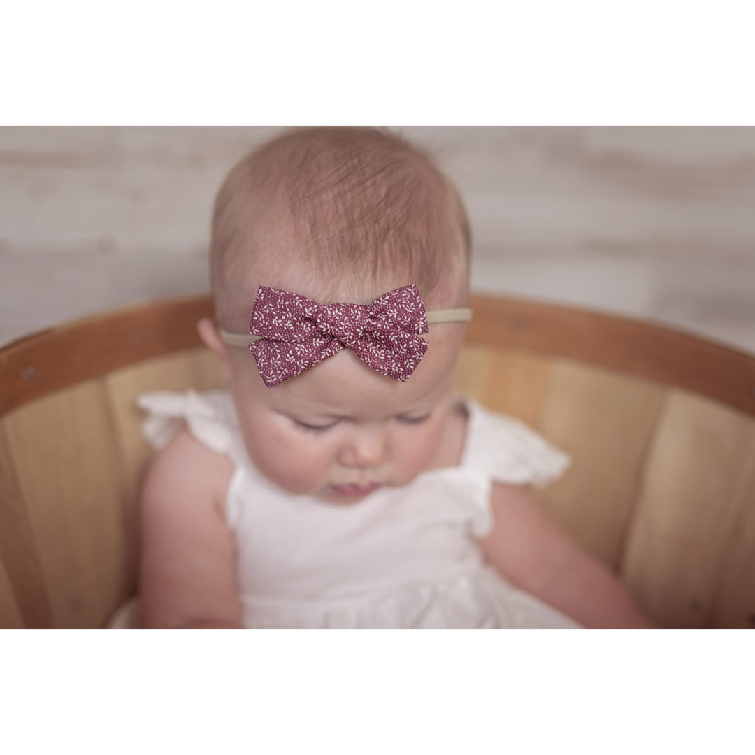 The Little Piggy Co Maisie Small Hand-Tied Hair Bow |Mockingbird Baby & Kids