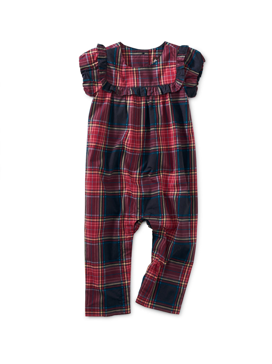 Tea Collection Woven Ruffle Baby Romper, Matsuri Plaid |Mockingbird Baby & Kids