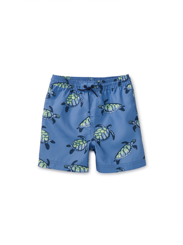 Tea Collection Mid-Length Swim Trunks,Turtles on the Move |Mockingbird Baby & Kids