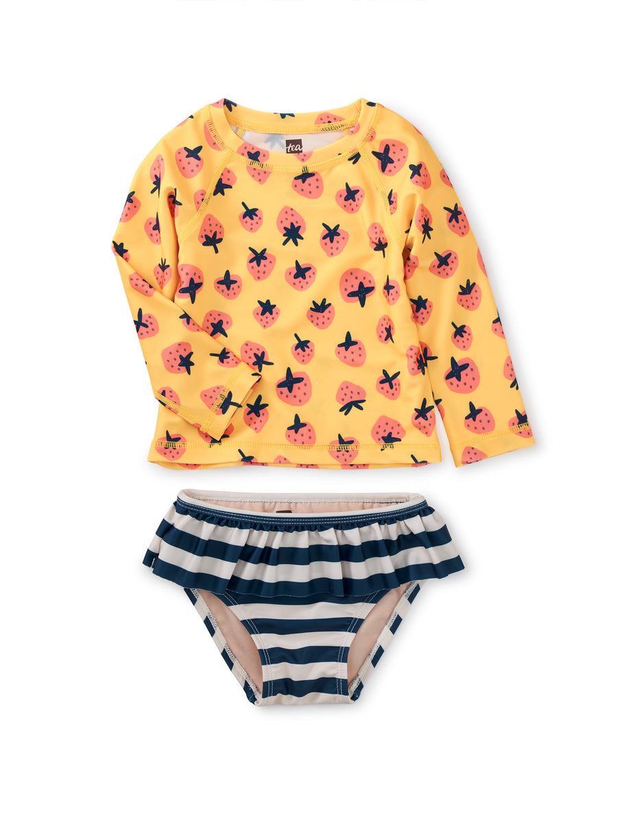 Rylee & Cru Junior Girls Underwear Set - Yellow Turtle