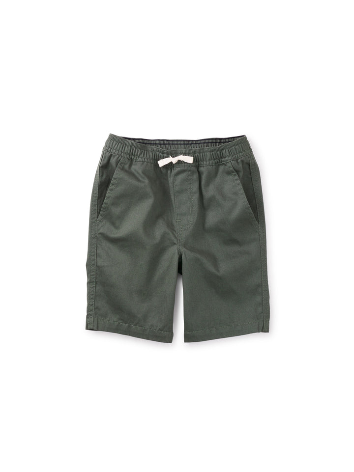 Tea Collection Twill Discovery Shorts, Bay Leaf |Mockingbird Baby & Kids