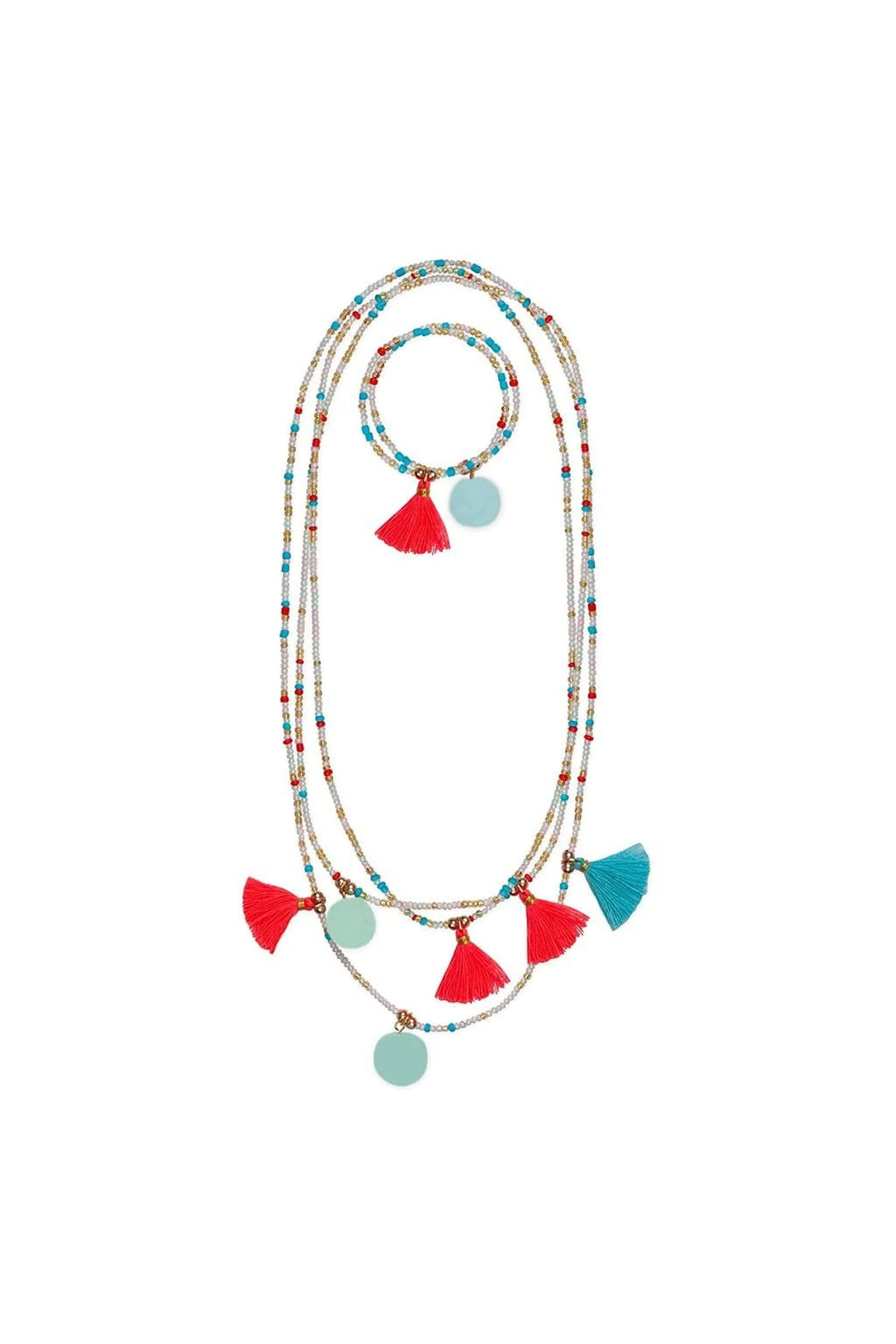Great Pretenders Fantastic Tassel Necklace & Bracelet Set |Mockingbird Baby & Kids