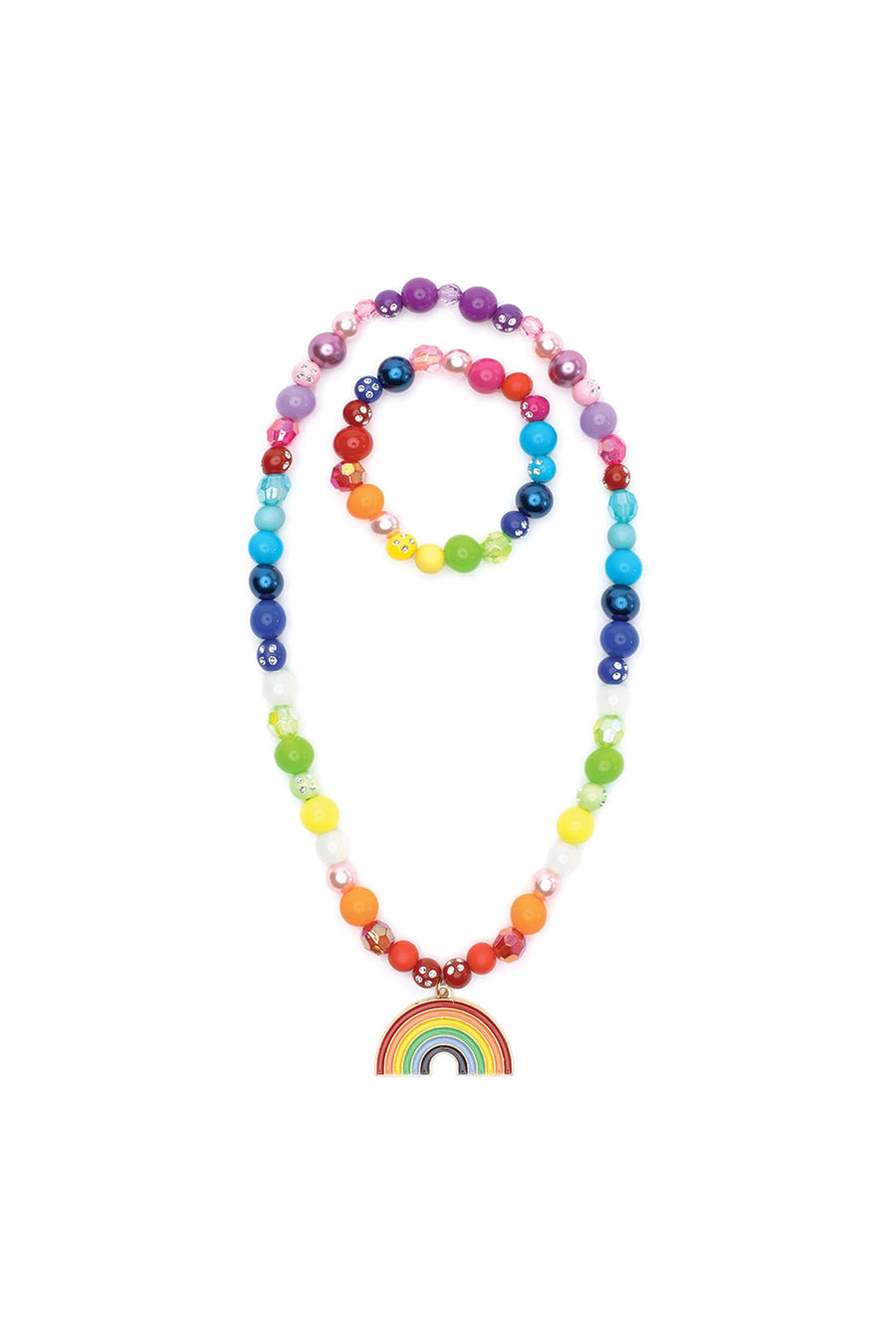 Great Pretenders Double Rainbow Necklace and Bracelet Set |Mockingbird Baby & Kids