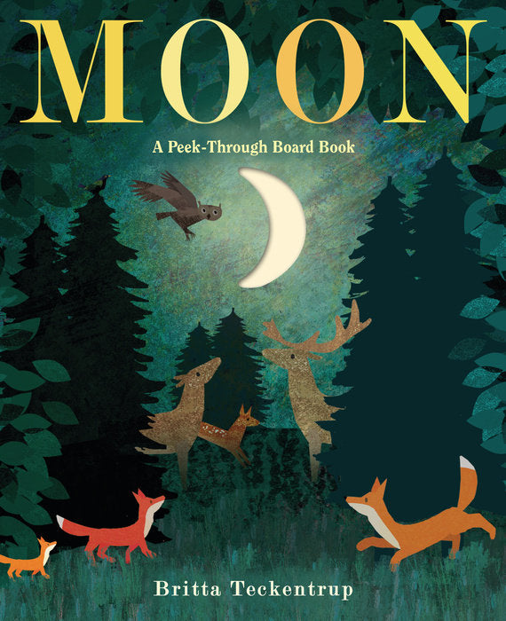 Randomhouse Moon: A Peek-Through Board Book by Britta Teckentrup |Mockingbird Baby & Kids