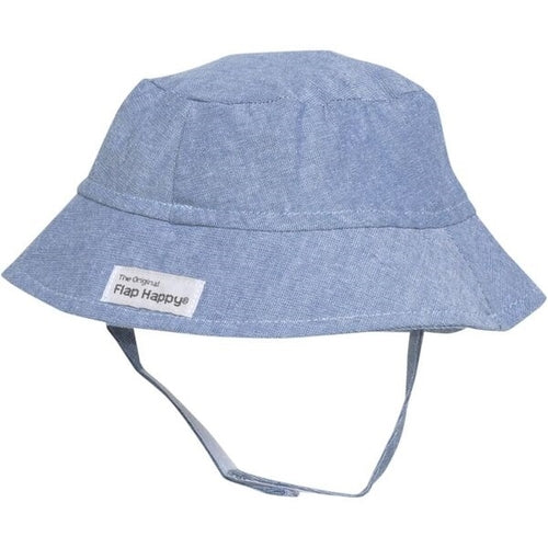 Flap Happy UPF 50+ Bucket Hat | Chambray |Mockingbird Baby & Kids