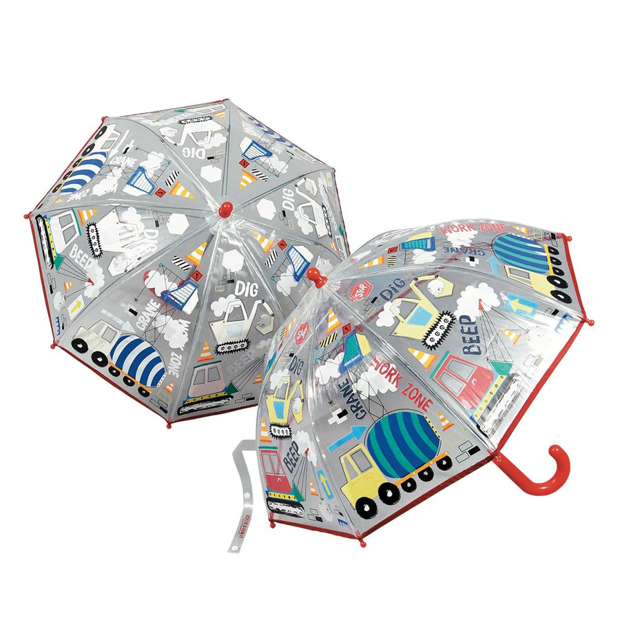 Floss & Rock Construction Color Changing Umbrella |Mockingbird Baby & Kids Boutique