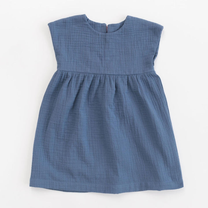 Thimble Collection Picnic Dress in Ocean Gauze |Mockingbird Baby & Kids
