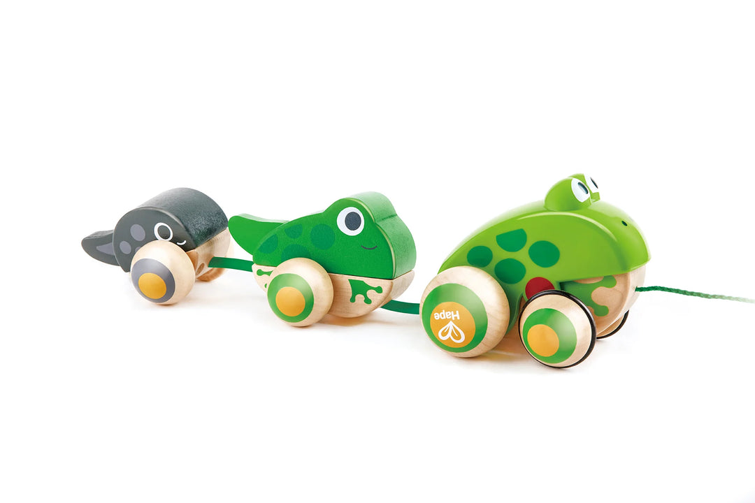 Hape Toys Pull Along Frog Family |Mockingbird Baby & Kids