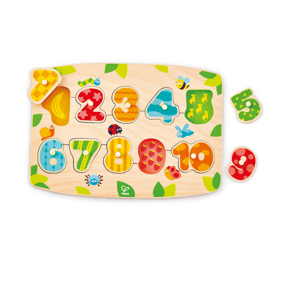 Hape Toys Number Peg Puzzle |Mockingbird Baby & Kids