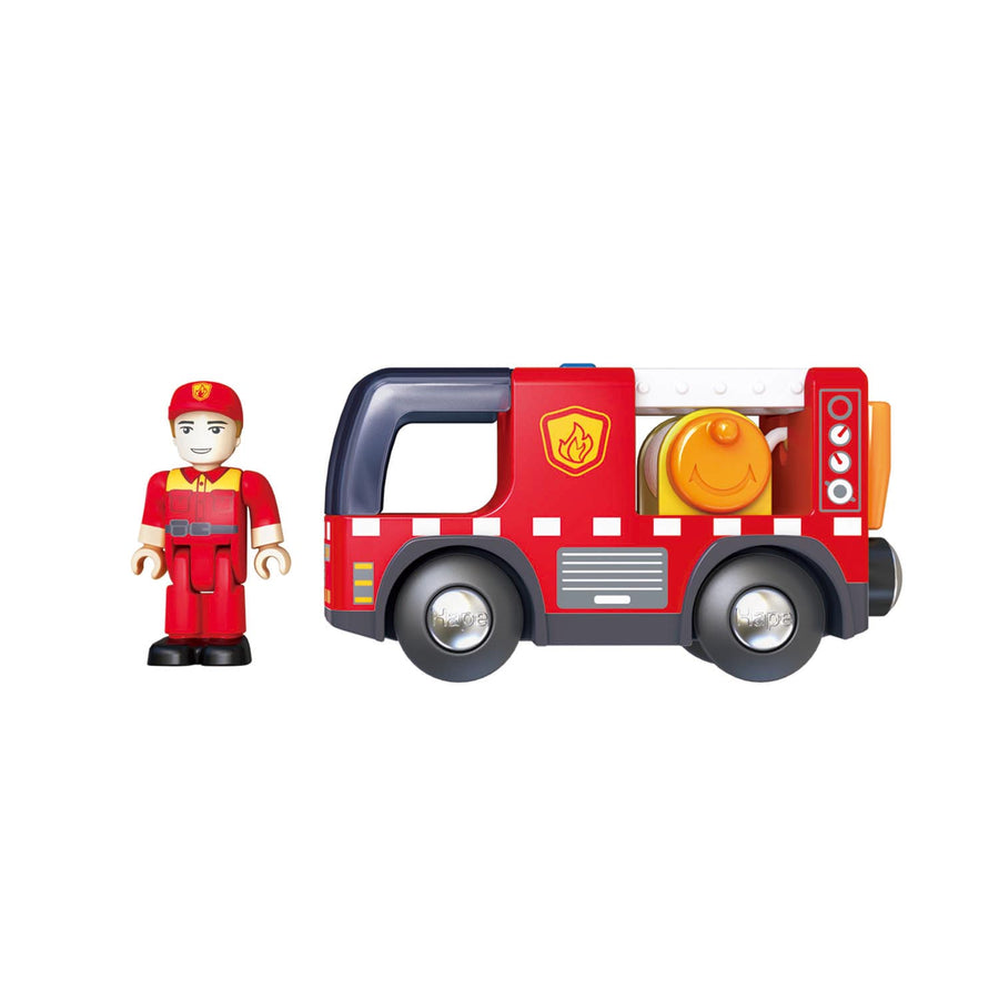 Hape Toys Fire Truck with Siren |Mockingbird Baby & Kids