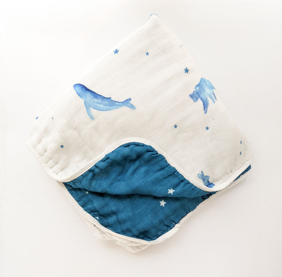 emmy + olly Animal Constellation Muslin Quilt |Mockingbird Baby & Kids