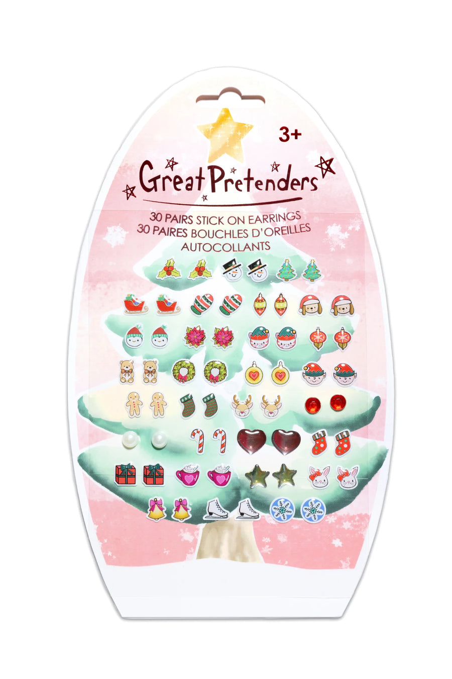 Great Pretenders Holiday Stick On Earrings |Mockingbird Baby & Kids