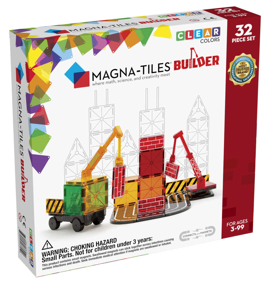 Magnatiles Magna-Tiles® Builder 32-Piece Set |Mockingbird Baby & Kids
