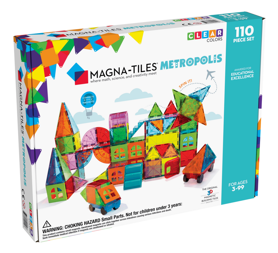 Magnatiles Magna-Tiles® Metropolis 110-Piece Set |Mockingbird Baby & Kids