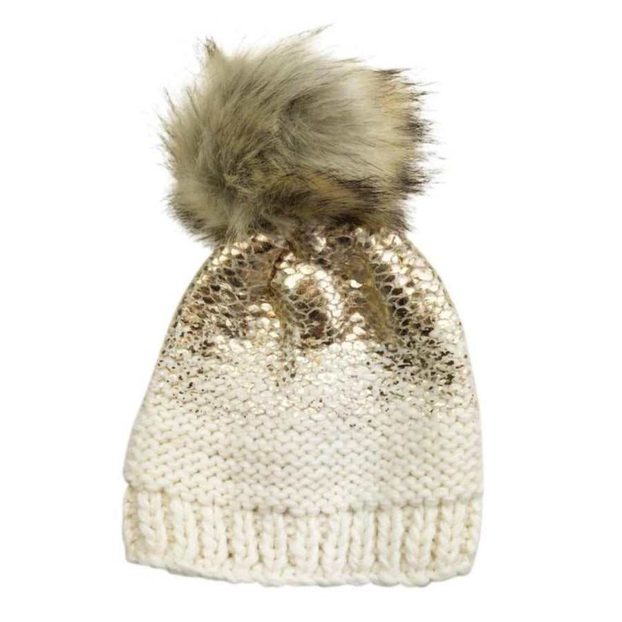 The Blueberry Hill Pearl Hat, Cream and Gold