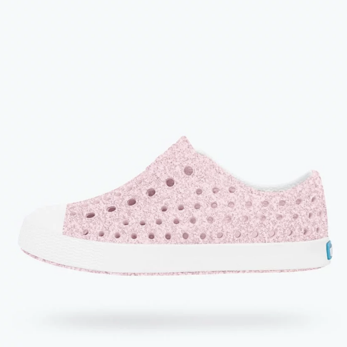 Native Shoes Jefferson Bling, Milk Pink / Shell White |Mockingbird Baby & Kids
