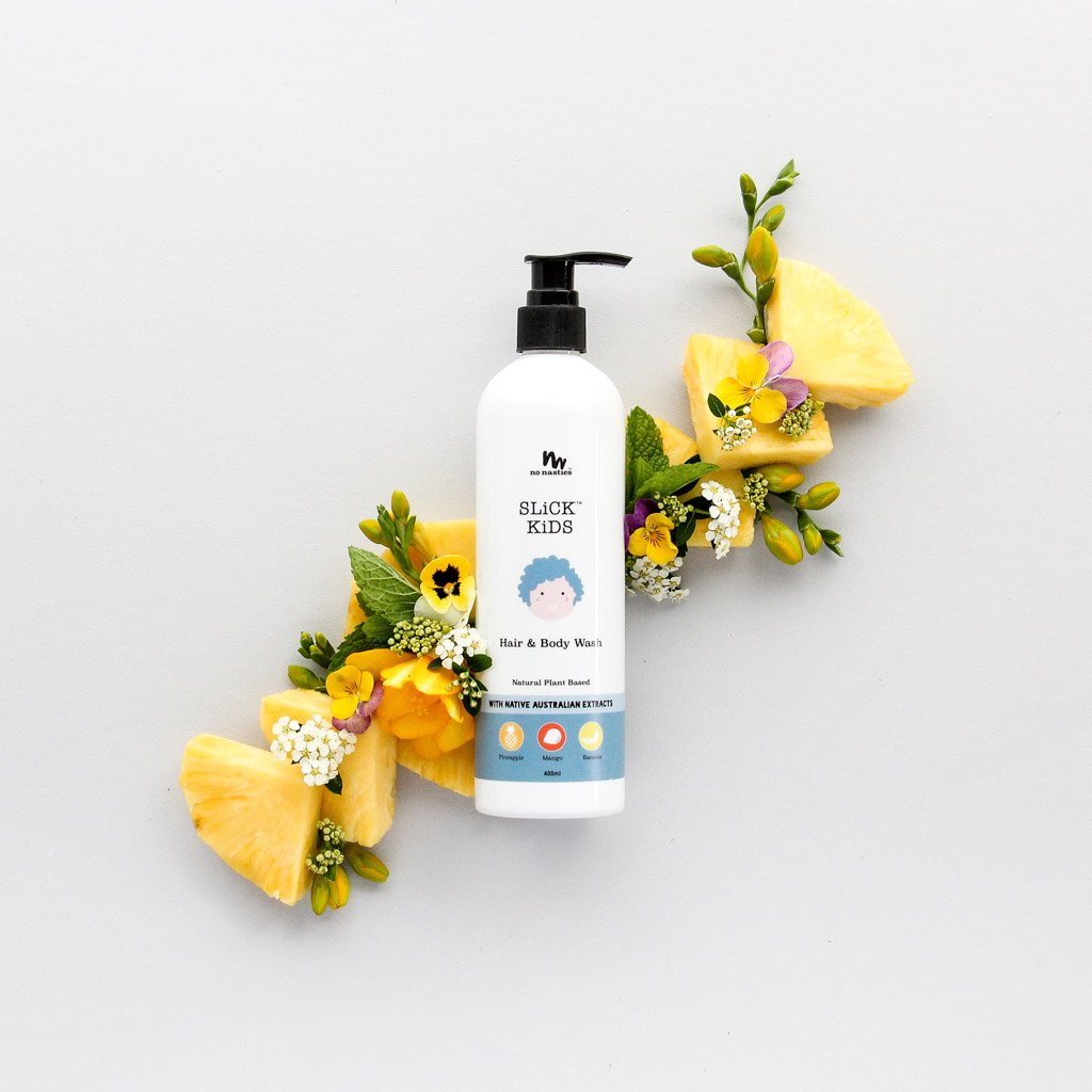 No Nasties Natural Plant Based Hair and Body Wash in Mango and Pineapple |Mockingbird Baby & Kids