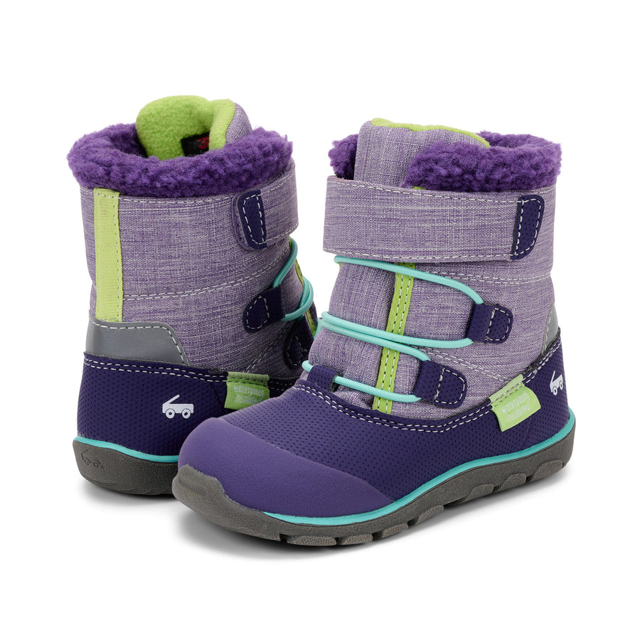 See Kai Run Gilman Waterproof Insulated Winter Boot, Purple |Mockingbird Baby & Kids