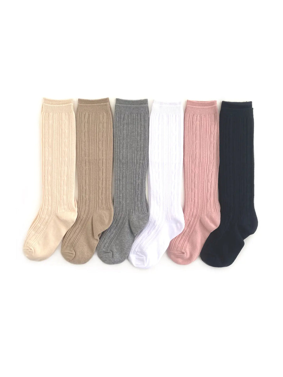 Little Stocking Company Cable Knit Stockings, 4-6Y |Mockingbird Baby & Kids