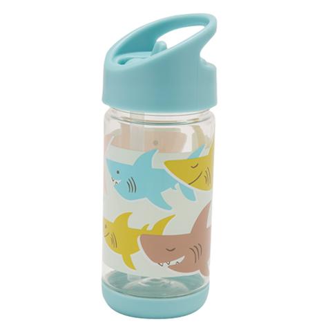Ore Originals Smiley Shark Flip & Sip® Water Bottle |Mockingbird Baby & Kids