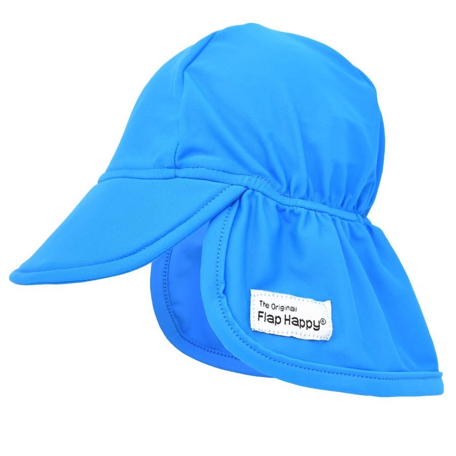Flap Happy UPF 50+ Swim Flap Hat, Ocean Blue |Mockingbird Baby & Kids
