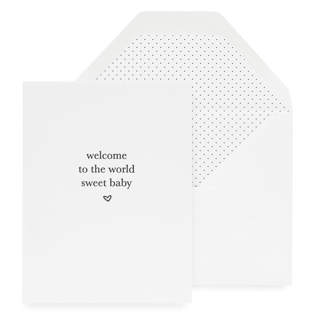 Sugar Paper Welcome Sweet Baby Card |Mockingbird Baby & Kids