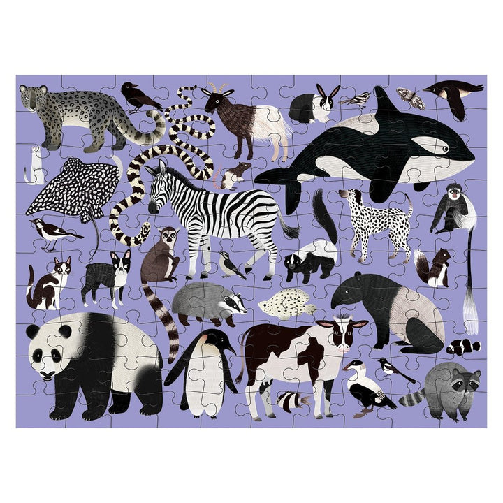 Animal Kingdom Double-Sided Puzzle, 100 Pieces