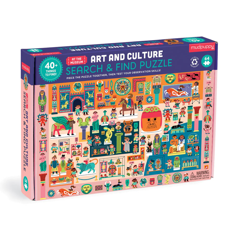 Mudpuppy Art & Culture at the Museum Puzzle, 64 Pieces |Mockingbird Baby & Kids