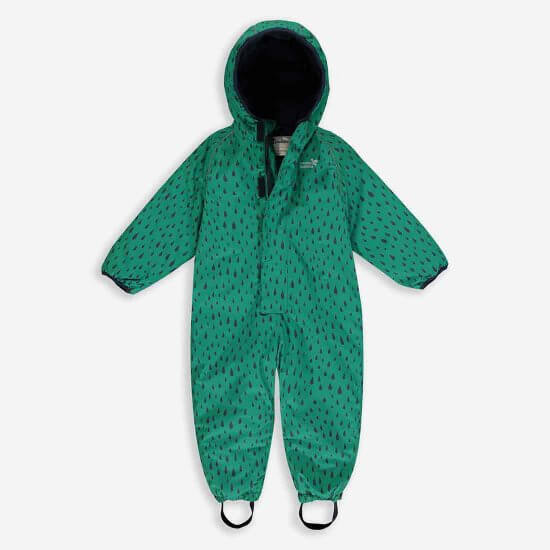 Muddy Puddles EcoWarm Waterproof Puddlesuit, Raindrop |Mockingbird Baby & Kids