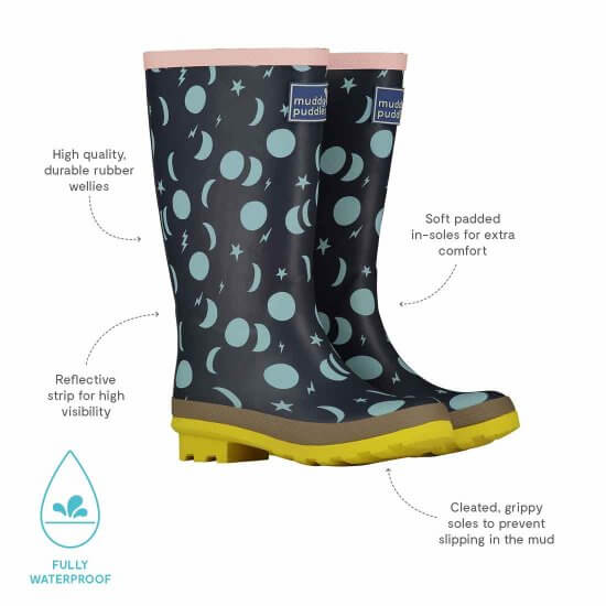 Puddlestomper Wellies Night Moon