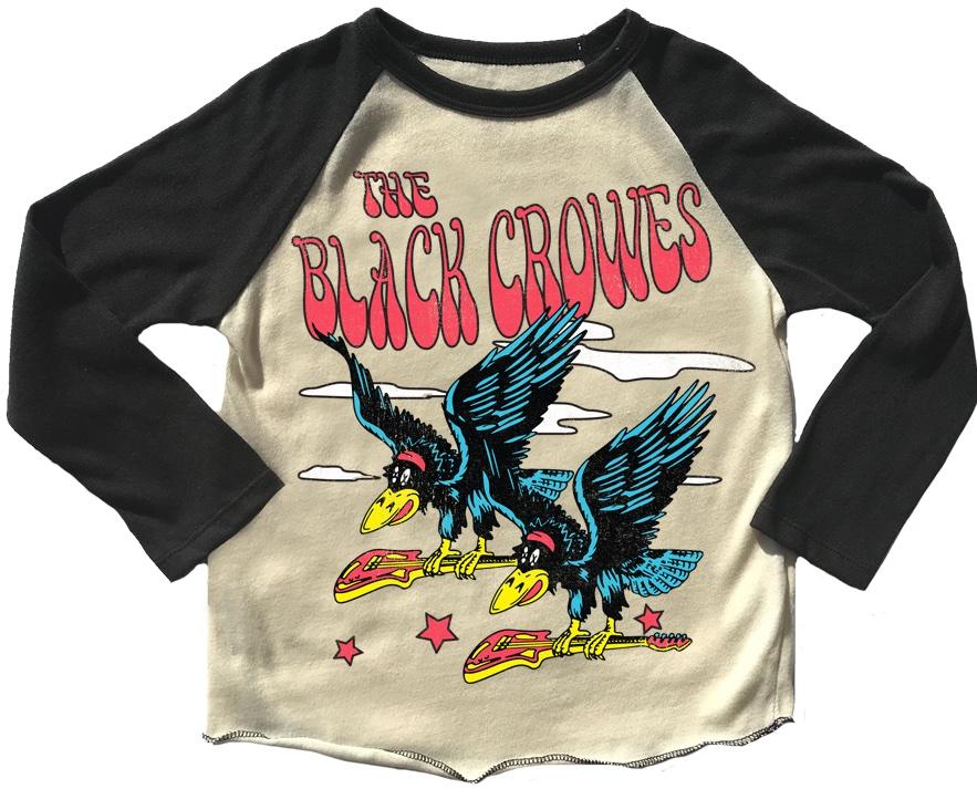 Rowdy Sprout Black Crowes Raglan Tee |Mockingbird Baby & Kids