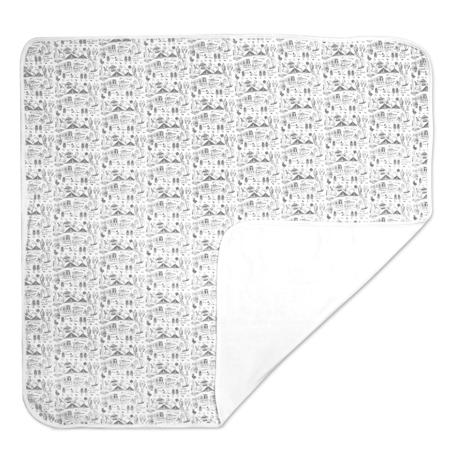 Joy Street Kids Boston Baby Blanket, Cloud Grey |Mockingbird Baby & Kids