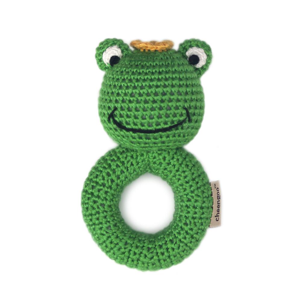 Cheengoo Frog Ring Crocheted Rattle |Mockingbird Baby & Kids