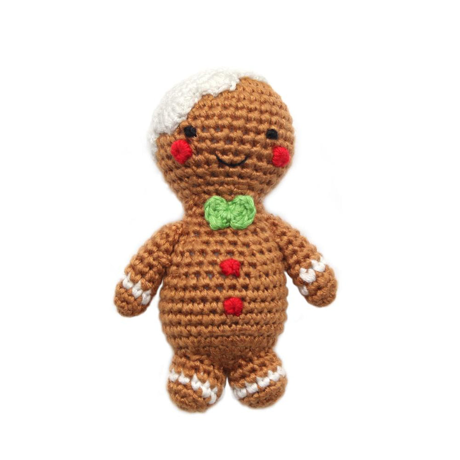 Cheengoo Gingerbread Man Rattle |Mockingbird Baby & Kids