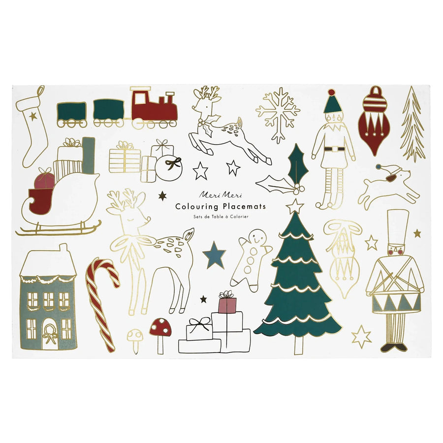 Meri Meri Christmas Coloring Placemats |Mockingbird Baby & Kids