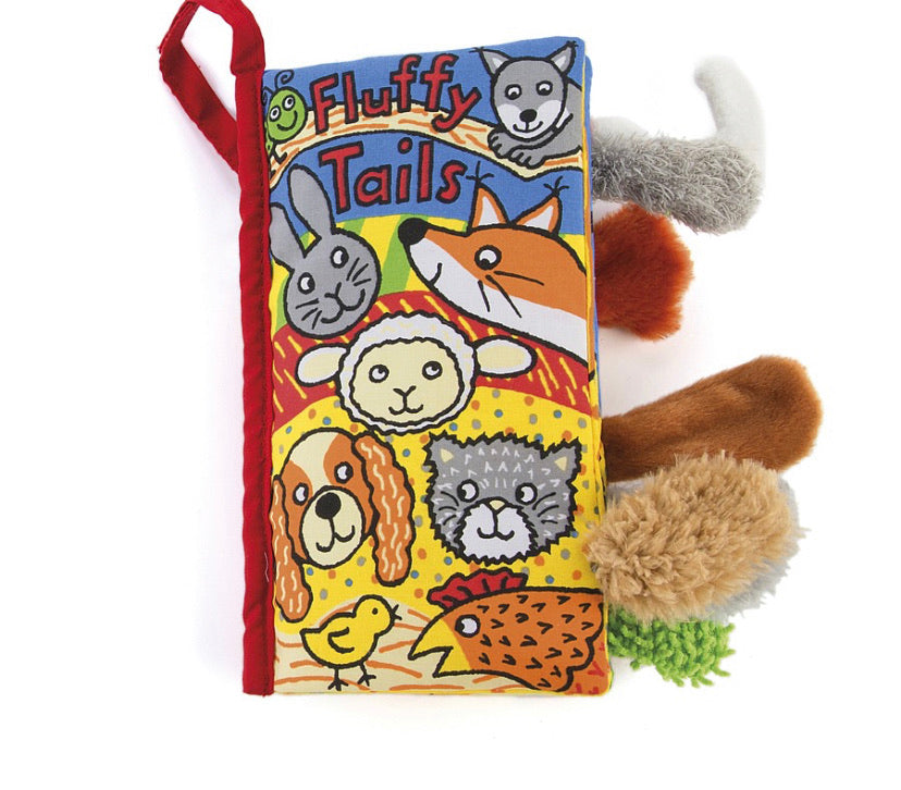 Jellycat Fluffy Tails Book |Mockingbird Baby & Kids