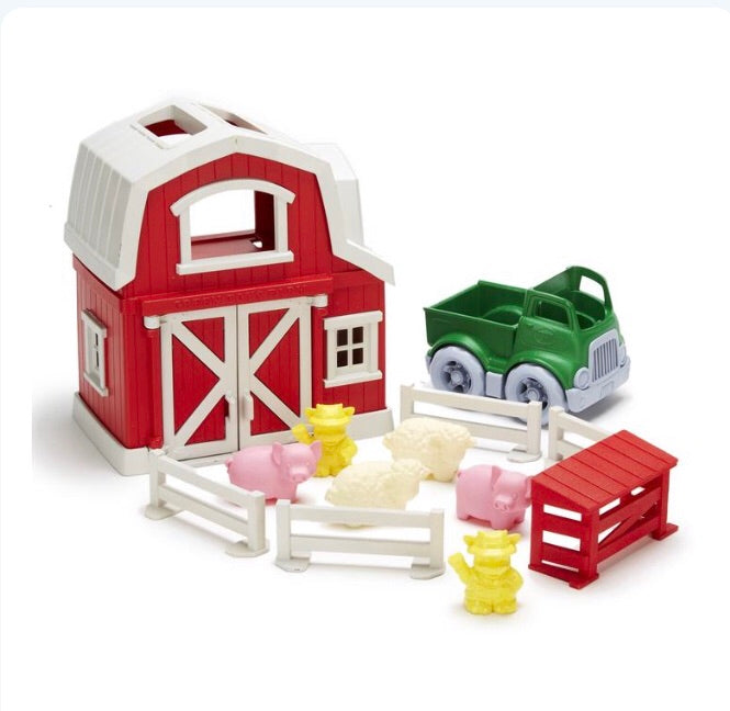 Green Toys Farm Playset |Mockingbird Baby & Kids